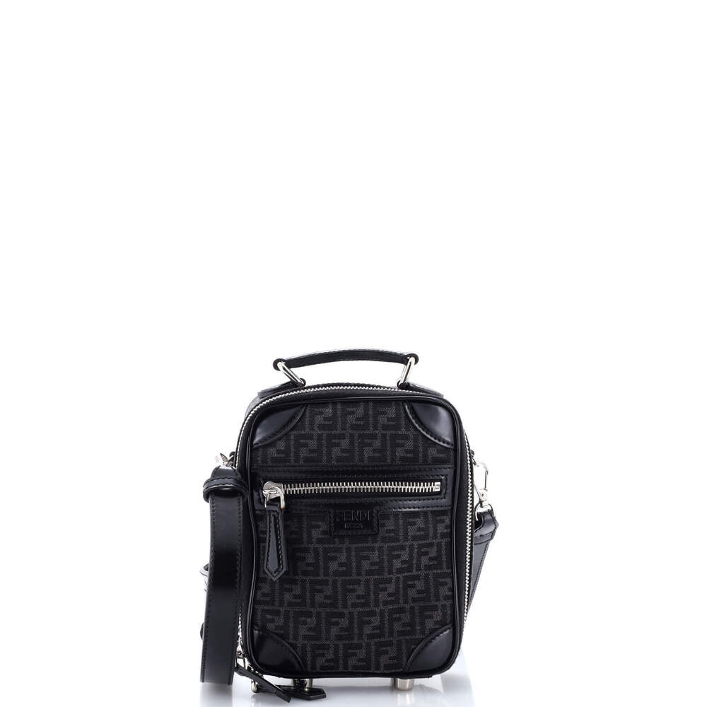 Fendi Mini Trolley Crossbody Bag Recycled Fabric Jacquard